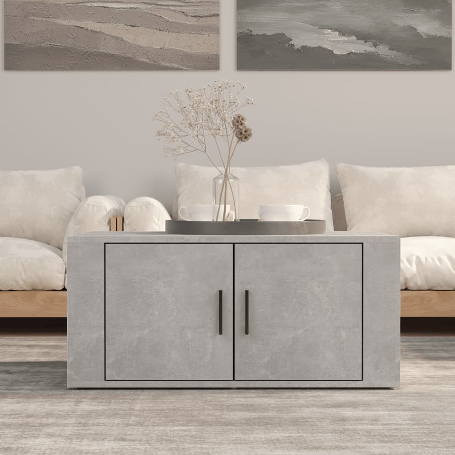 vidaXL Coffee Table Concrete Grey 80x50x36 cm Engineered Wood 1