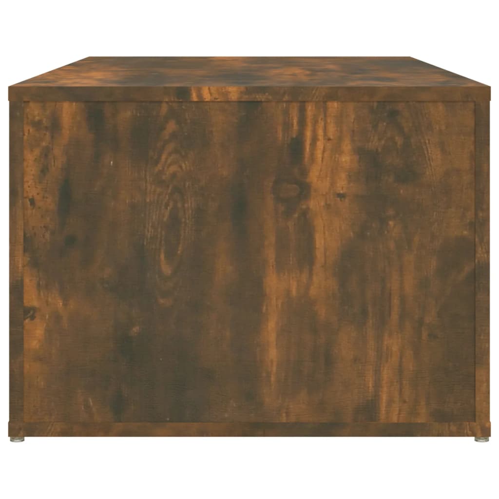 vidaXL Coffee Table Smoked Oak 100x50x36 cm Engineered Wood 6