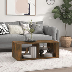 vidaXL Coffee Table Smoked Oak 100x50x36 cm Engineered Wood 1