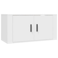 vidaXL Wall Mounted TV Cabinet White 80x34,5x40 cm 2