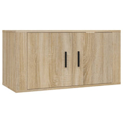 vidaXL Wall Mounted TV Cabinet Sonoma Oak 80x34,5x40 cm 2