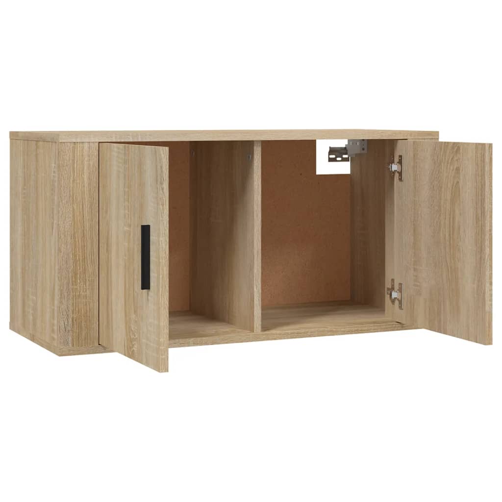 vidaXL Wall Mounted TV Cabinet Sonoma Oak 80x34,5x40 cm 5