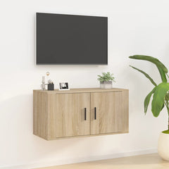 vidaXL Wall Mounted TV Cabinet Sonoma Oak 80x34,5x40 cm 1