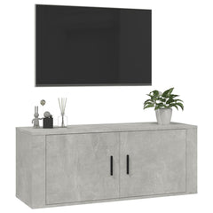 Wall Mounted TV Cabinet 100x34.5x40 cm Concrete grey