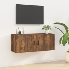 Wall Mounted TV Cabinet 100x34.5x40 cm Smoked oak