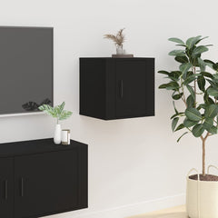 vidaXL 2 Piece Wall-mounted TV Cabinet Set Black 40x34,5x40 cm 3