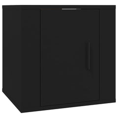 vidaXL 2 Piece Wall-mounted TV Cabinet Set Black 40x34,5x40 cm 4