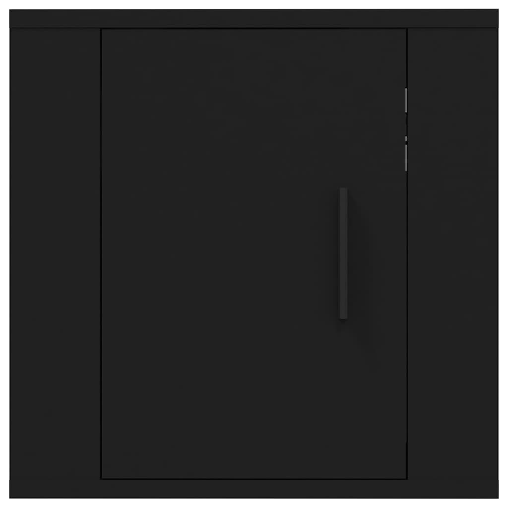 vidaXL 2 Piece Wall-mounted TV Cabinet Set Black 40x34,5x40 cm 5