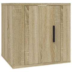 vidaXL 2 Piece Wall-mounted TV Cabinet Set Sonoma Oak 40x34,5x40 cm 4