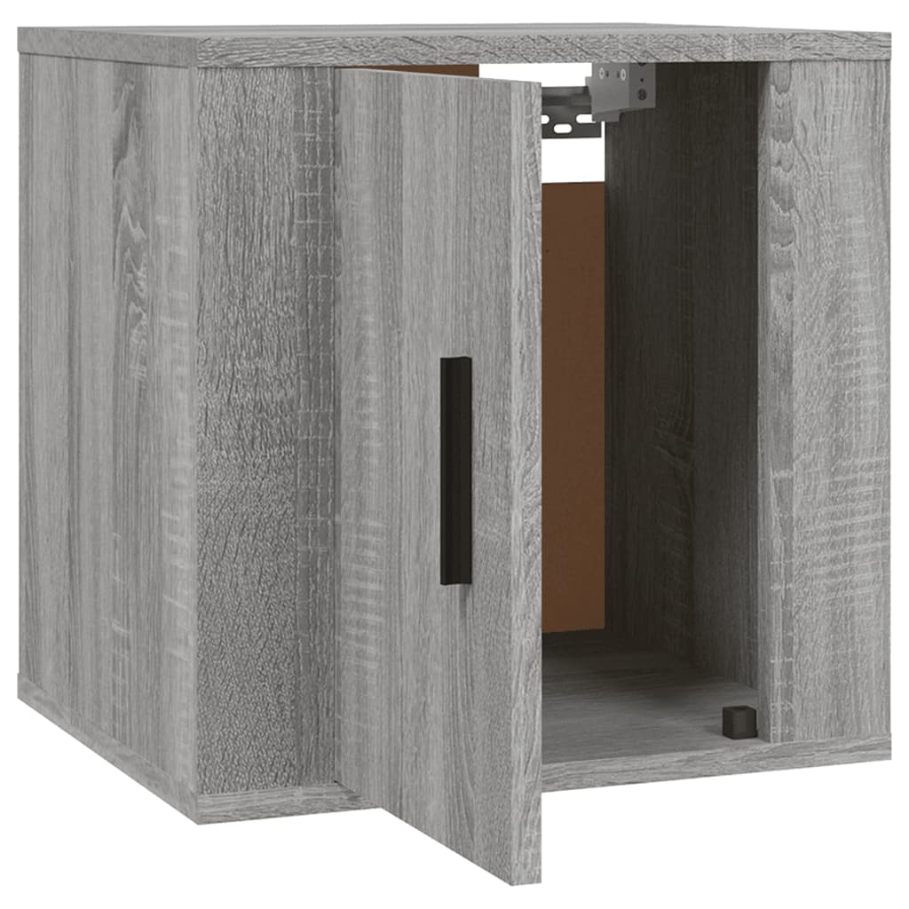 vidaXL 2 Piece Wall-mounted TV Cabinet Set Grey Sonoma 40x34,5x40 cm 6