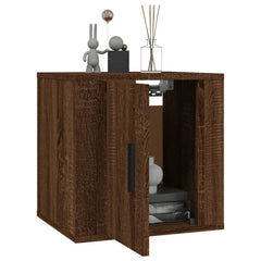 Wall-mounted TV Cabinet Set 40x34,5x40 cm 2 Brown oak 40 cm