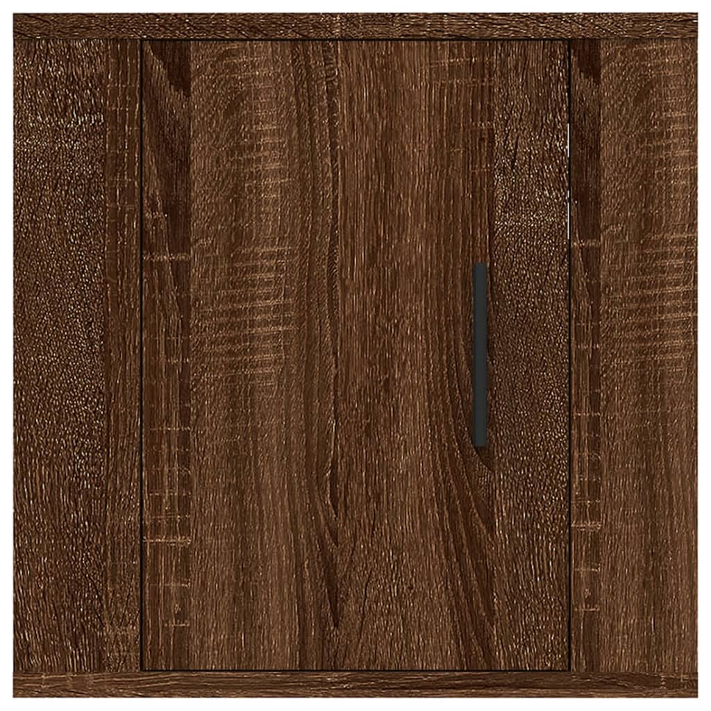vidaXL 2 Piece Wall-mounted TV Cabinet Set Brown Oak 40x34,5x40 cm 5