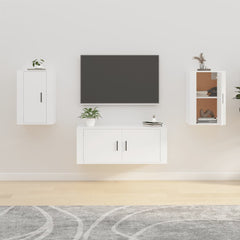 vidaXL 2 Piece Wall-mounted TV Cabinet Set White 40x34,5x60 cm 1