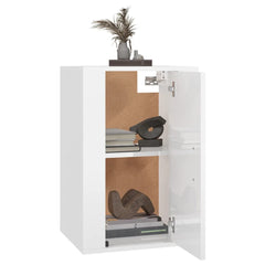 Wall-mounted TV Cabinet Set 40x34,5x40 cm 2 High gloss white 60 cm