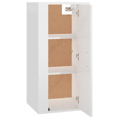 vidaXL Wall Mounted TV Cabinet High Gloss White 40x34,5x80 cm 5