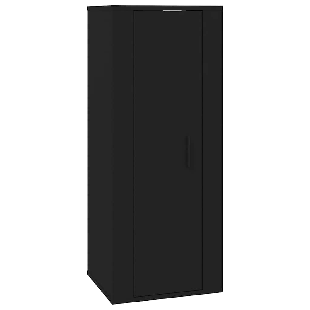 vidaXL Wall Mounted TV Cabinet Black 40x34,5x100 cm 2