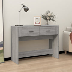 vidaXL Console Table Grey Sonoma 100x39x75 cm Engineered Wood 1