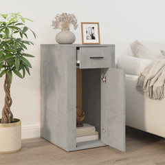 vidaXL Desk Cabinet Concrete Grey 40x49x75 cm Engineered Wood 3