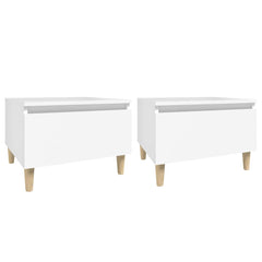 vidaXL Side Tables 2 pcs White 50x46x35 cm Engineered Wood 2