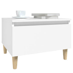vidaXL Side Tables 2 pcs White 50x46x35 cm Engineered Wood 5