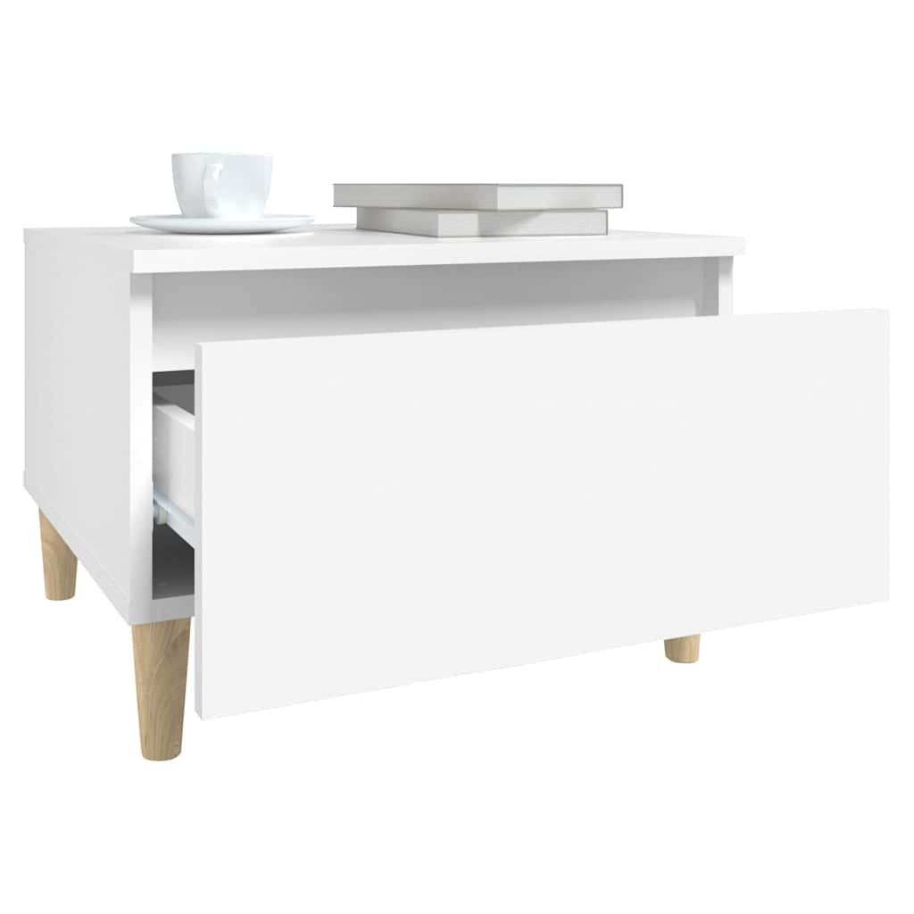vidaXL Side Tables 2 pcs White 50x46x35 cm Engineered Wood 6