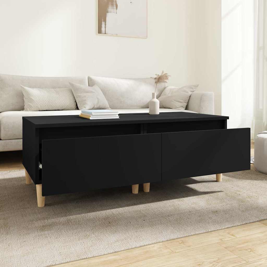 vidaXL Side Tables 2 pcs Black 50x46x35 cm Engineered Wood 3