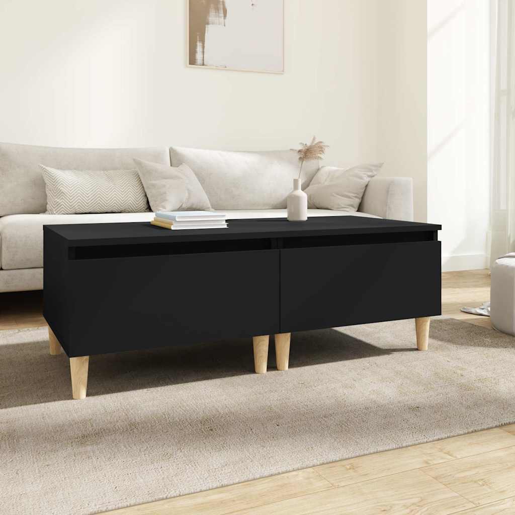 vidaXL Side Tables 2 pcs Black 50x46x35 cm Engineered Wood 1