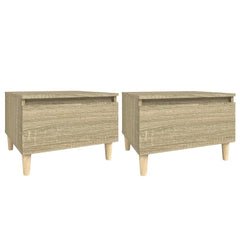 vidaXL Side Tables 2 pcs Sonoma Oak 50x46x35 cm Engineered Wood 2