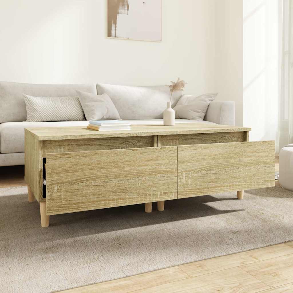 vidaXL Side Tables 2 pcs Sonoma Oak 50x46x35 cm Engineered Wood 3