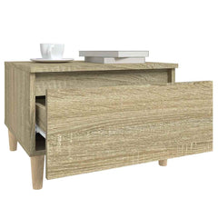 vidaXL Side Tables 2 pcs Sonoma Oak 50x46x35 cm Engineered Wood 6