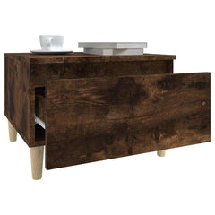 vidaXL Side Tables 2 pcs Smoked Oak 50x46x35 cm Engineered Wood 6