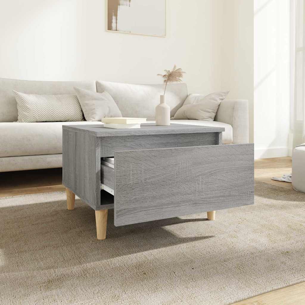 vidaXL Side Tables 2 pcs Grey Sonoma 50x46x35 cm Engineered Wood 4