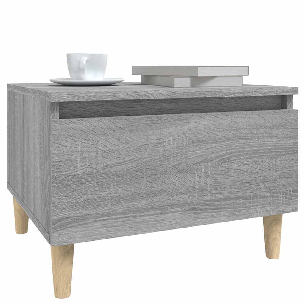 vidaXL Side Tables 2 pcs Grey Sonoma 50x46x35 cm Engineered Wood 5