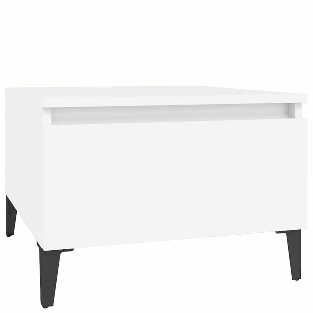 vidaXL Side Tables 2 pcs White 50x46x35 cm Engineered Wood 6