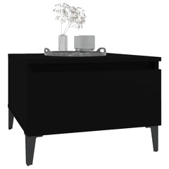vidaXL Side Tables 2 pcs Black 50x46x35 cm Engineered Wood 4