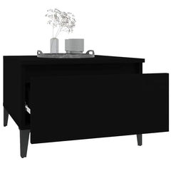 vidaXL Side Tables 2 pcs Black 50x46x35 cm Engineered Wood 5