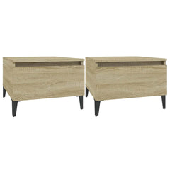 vidaXL Side Tables 2 pcs Sonoma Oak 50x46x35 cm Engineered Wood 2