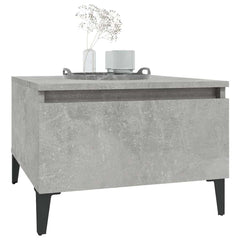 vidaXL Side Tables 2 pcs Concrete Grey 50x46x35 cm Engineered Wood 4