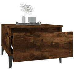 vidaXL Side Tables 2 pcs Smoked Oak 50x46x35 cm Engineered Wood 5