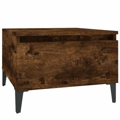 vidaXL Side Tables 2 pcs Smoked Oak 50x46x35 cm Engineered Wood 6