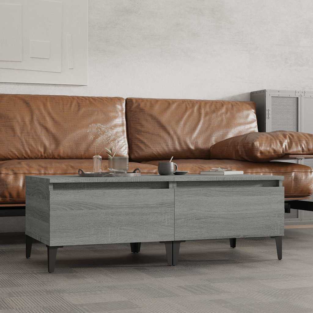 vidaXL Side Tables 2 pcs Grey Sonoma 50x46x35 cm Engineered Wood 1