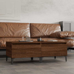 vidaXL Side Tables 2 pcs Brown Oak 50x46x35 cm Engineered Wood 1