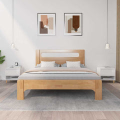 vidaXL Bedside Tables 2 pcs High Gloss White 50x46x50 Engineered Wood 1