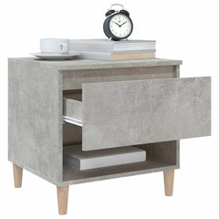 vidaXL Bedside Tables 2 pcs Concrete Grey 50x46x50 Engineered Wood 4