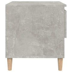 vidaXL Bedside Tables 2 pcs Concrete Grey 50x46x50 Engineered Wood 6