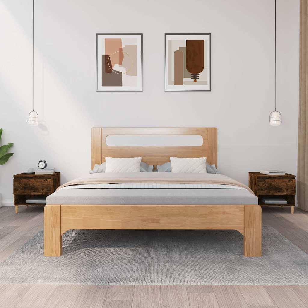 vidaXL Bedside Tables 2 pcs Smoked Oak 50x46x50 Engineered Wood 1