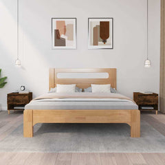 vidaXL Bedside Tables 2 pcs Smoked Oak 50x46x50 Engineered Wood 1