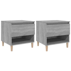 vidaXL Bedside Tables 2 pcs Grey Sonoma 50x46x50 Engineered Wood 2