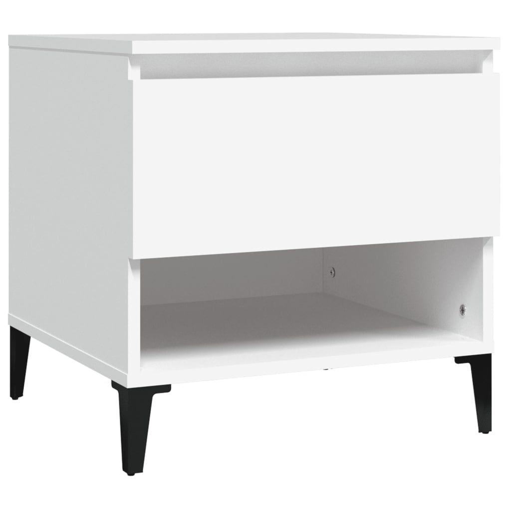 vidaXL Side Tables 2 pcs White 50x46x50 cm Engineered Wood 6