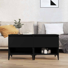 vidaXL Side Tables 2 pcs Black 50x46x50 cm Engineered Wood 1